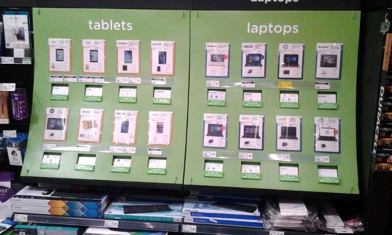 Retail Point of Sale Display for Asda Technology