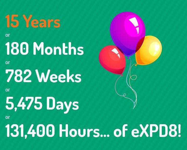 eXPD8 Field Marketing is 15 years old!