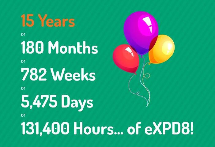 eXPD8 Field Marketing is 15 years old!